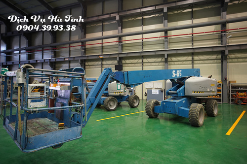 Quảng Bình thi công an toàn trên cao với xe nâng người